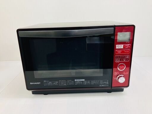 【レガストック川崎本店】SHARP シャープ 電子レンジ 加熱水蒸気 オーブンレンジ RE-T820-R 2018年製 レッド