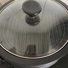 テスコム　ホットプレート鍋　【プレート3枚＆蓋付】TESCOMホットプレートの画像