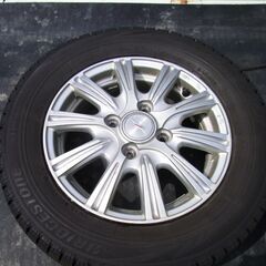 スタッドレスタイヤ・ホイール　ブリヂストン　ブリザックVRX　155/70/13　バモスの画像