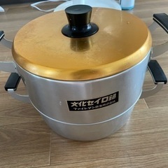 即決 未使用品 トオヤマ 亀印 アルミ 文化鍋 26cm 6.9リットル ガス火用 炊き立て 鍋 調理器具 吹きこぼれ防止 文化鍋の中古が安い！激安で譲ります・無料であげます｜ジモティー