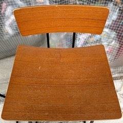 ハイチェア 2脚 セット 木 アイアン バーチェアの画像