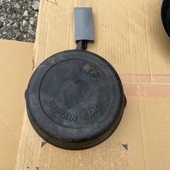 キャンプ　バーベキュー用　フライパン2個セットの画像