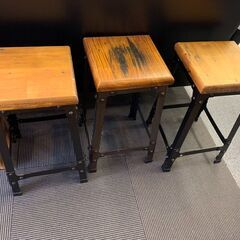 7-15 DULTON アイアンスツール(残り1脚！)【引取限定...