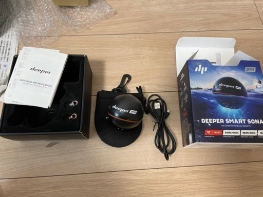 deeper 釣り　魚探　釣具