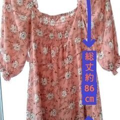 花柄チュニック☆PINKの画像