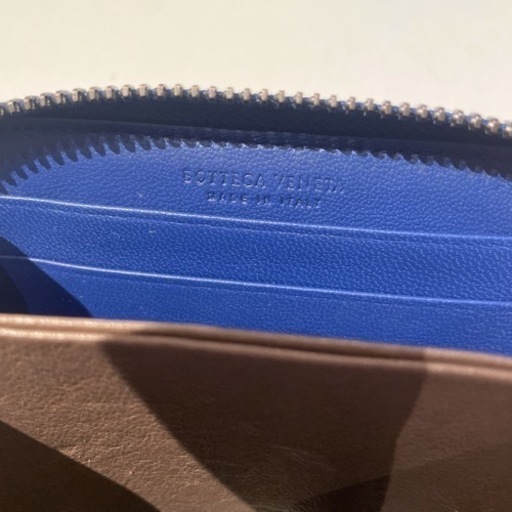 美品　BOTTEGA VENETA ボッテガヴェネタ ネイビーブルー