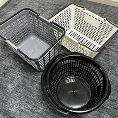 洗濯物干し 室内 ランドリー バスケット 各種の画像