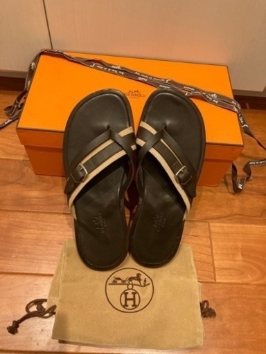 値下げします！メンズエルメス皮サンダル