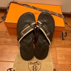 値下げします！メンズエルメス皮サンダル