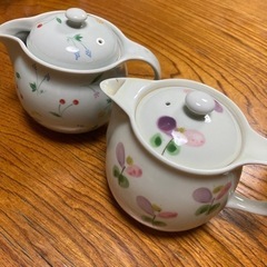 レトロかわいい花柄急須