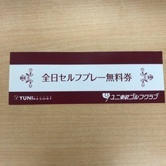 土日祝も使えるセルフプレー無料券