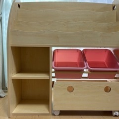 絵本棚　おもちゃ棚　美品