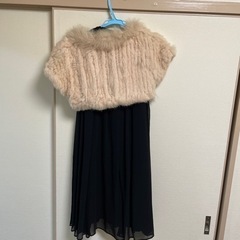 パーティードレス　ブラック　ボレロ付の画像