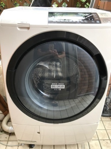 日立風アイロンビッグドラム2015年製★ BD-S8700Lドラム式洗濯機　洗濯乾燥機10キロ6キロ