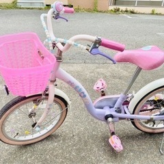 【引取限定】子供用自転車 ディズニープリンセスデザイン ピンク　室内保管 引取限定】子供用自転車 ディズニープリンセスデザイン ピンク