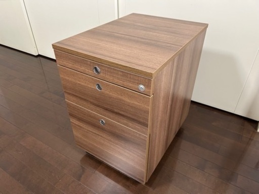 【引取限定】テレワークを快適に！ファントーニ パソコンデスク GT ・オフィス木製ワゴン セット　美品！！