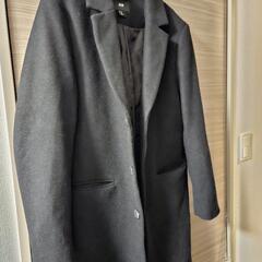 H&M チェスターコート ブラック メンズ