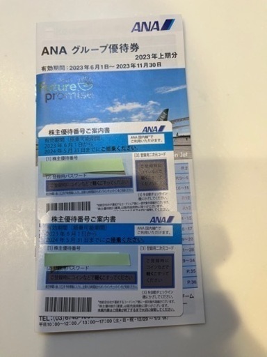 【優待】株主優待券ANA