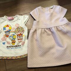 80、90，100ｃｍ　女の子　子供服（水着、肌着、上の服、ズボン、ワンピース、パジャマなど）22着の画像
