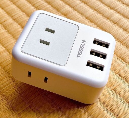TESSAN 電源マルチタップ　USBポート