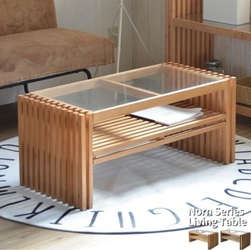 テーブル(ほぼ新品) raさん専用ほぼ新品 ガラス ローテーブル ニトリ