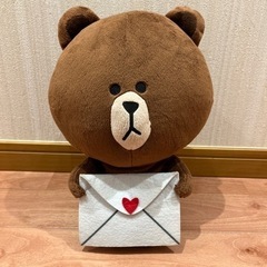LINEフレンズ　ブラウン　ぬいぐるみ