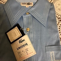 ラ　シュミーズ　ラコステ　3 M 2枚組　ベージュ　半袖　水色　ポロシャツ 半袖シャツの画像