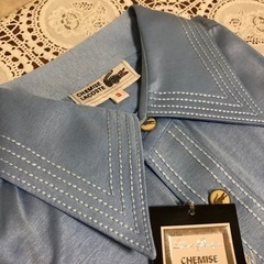 ラ　シュミーズ　ラコステ　3 M 2枚組　ベージュ　半袖　水色　ポロシャツ 半袖シャツの画像