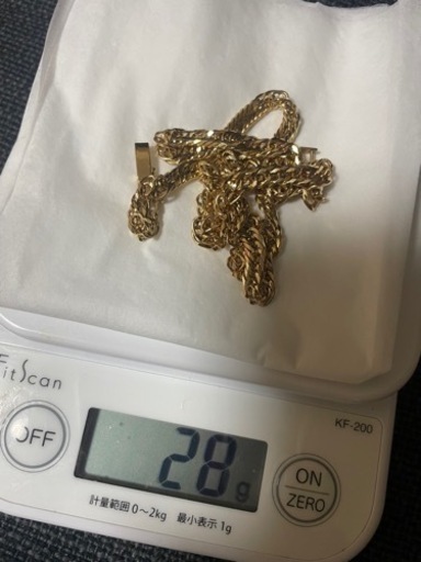 喜平ネックレス　k18 12面トリプル　27.7g 45cm