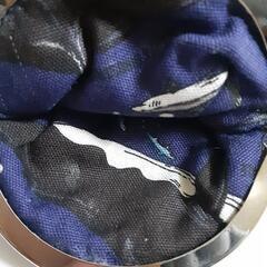 ハンドメイド がま口財布 ブラックの画像