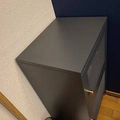 【直接手渡し】bcl スチールキャビネット　2ドア　グレーの画像