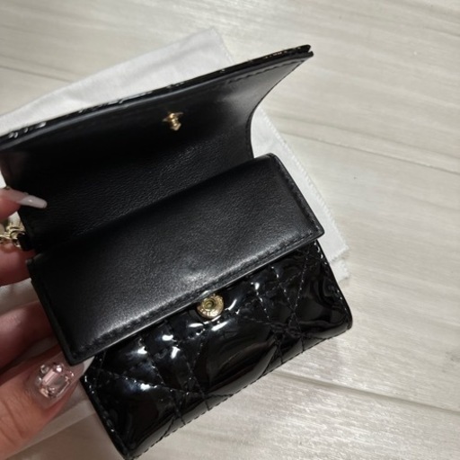 LADY DIOR ロータスウォレット　カーフスキン　お財布