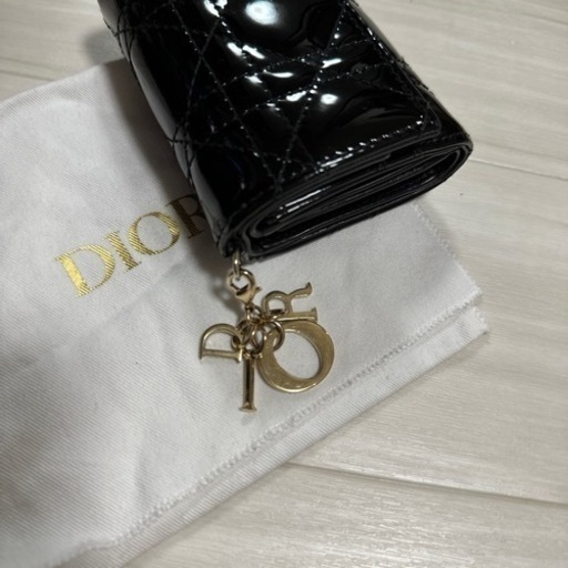 LADY DIOR ロータスウォレット　カーフスキン　お財布