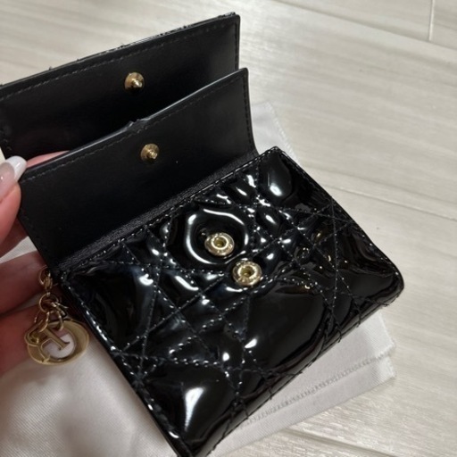 LADY DIOR ロータスウォレット　カーフスキン　お財布