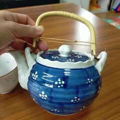 急須&湯呑セット、お盆の画像