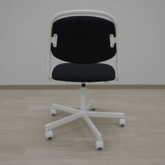 デスクチェア（白パイプ）【小金井市民限定】※新規優先（小金井市再生家具）品番：06-01-03の画像