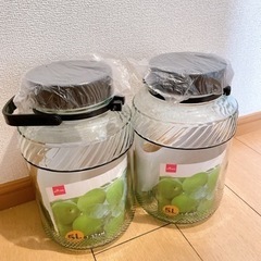 梅酒　梅酒瓶　　果実酒　瓶　5リットル　2本　新品未使用　梅シロップ