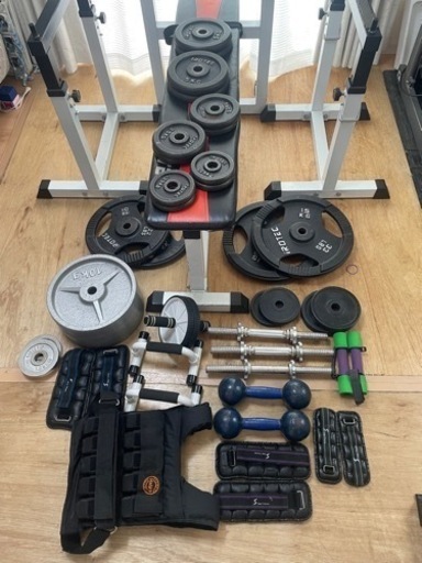 交渉中、最終値下げ！ベンチプレス一式セット