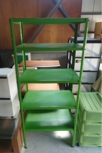 お取引き中です！スチールラック　緑　訳あり　中古