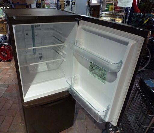 パナソニック 2ドア冷蔵庫 138L 2013年製 Panasonic 100Lクラス NR-B145W 一百Lクラス ブラウン 茶 札幌市東区 新道東店