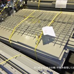 【ヤ取終了6/16】≪T262ジ-⑦≫ 屋内用 中型物置 連続型 幅1790+幅1790 奥行1790 2室タイプ イナバ物置? レンタル倉庫 室内使用/分解保管 現状品の画像