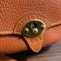 DOONEY&BOURKE ドゥーニー&バーク　レザーショルダーバッグ　アメリカ製　キャメル　本革の画像
