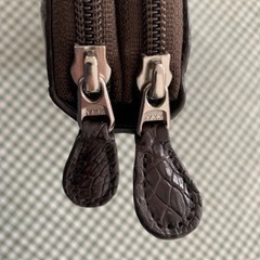 ワニ皮　長財布　財布　の画像
