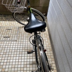 27型自転車　ジオクロスプラス/ディープグリーン/ 外装6段変速/LEDオートライトの画像