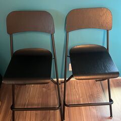 『受け渡し者決定済み』【取りに来ていただける方限定】IKEA VADHOLMA ヴァドホルマ アイランドキッチン テーブル 椅子4脚セットの画像