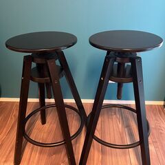 『受け渡し者決定済み』【取りに来ていただける方限定】IKEA VADHOLMA ヴァドホルマ アイランドキッチン テーブル 椅子4脚セットの画像