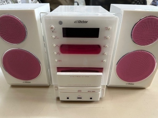 ビクター　ピンクのCDコンポ