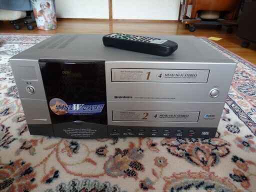 シントム　ダブルVHSデッキ　DDV8000　美品