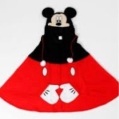 ディズニー　フード付きブランケット