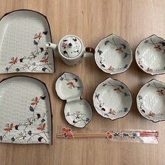 【未使用】天ぷら皿9点セット